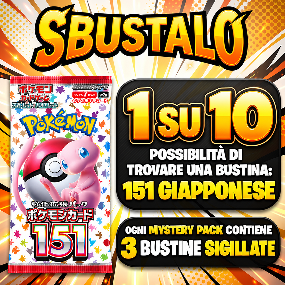 Mystery Pack Pokémon 151 Giapponese | Sbustalo