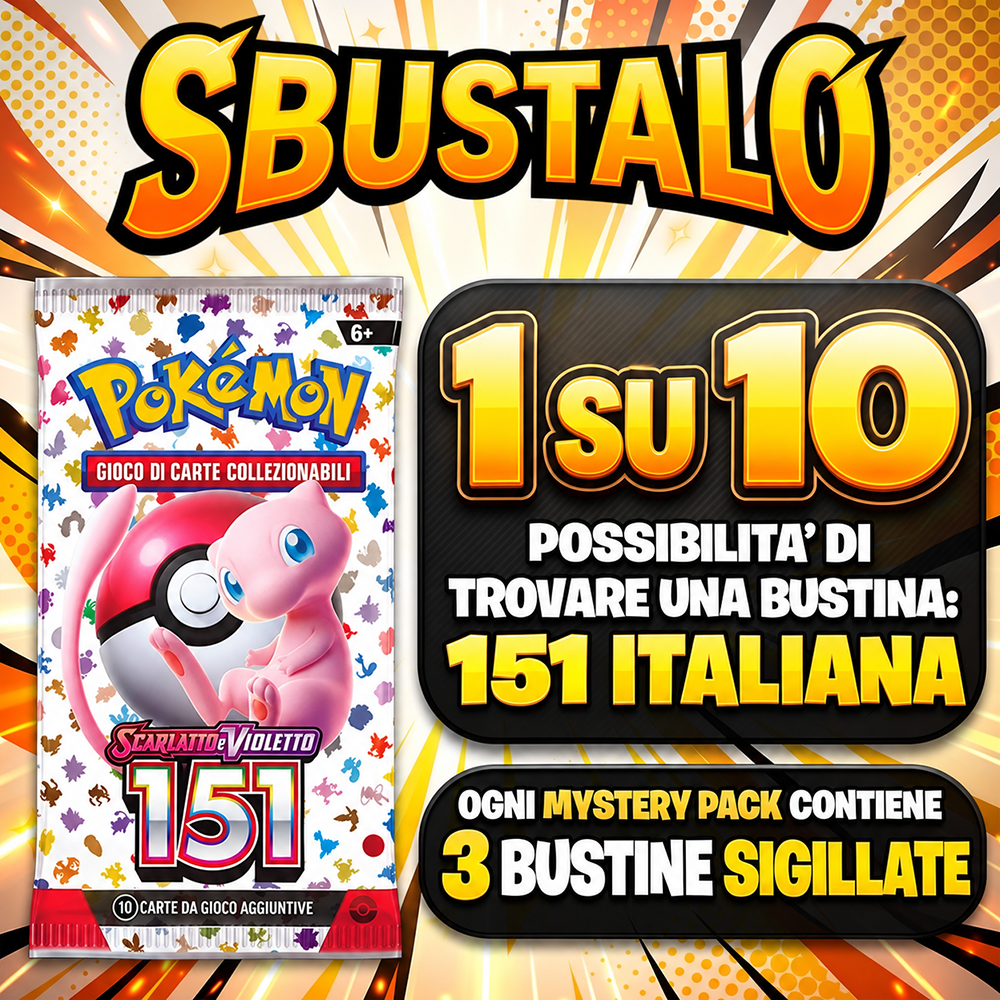 Mystery Pack Pokémon Scarlatto e Violetto 151 ITA | Sbustalo