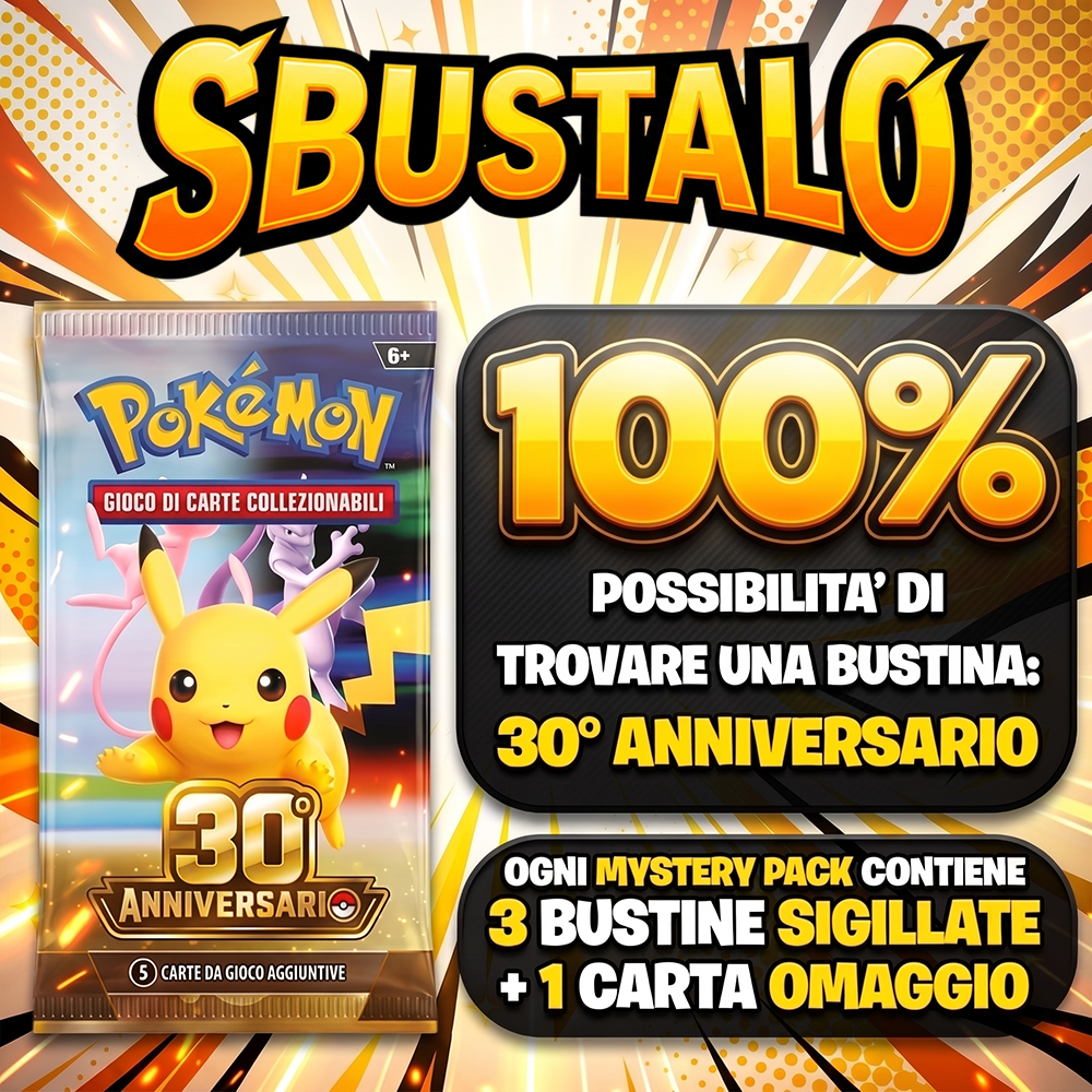 Mystery Pack Pokémon 30TH Anniversario ITA | Sbustalo