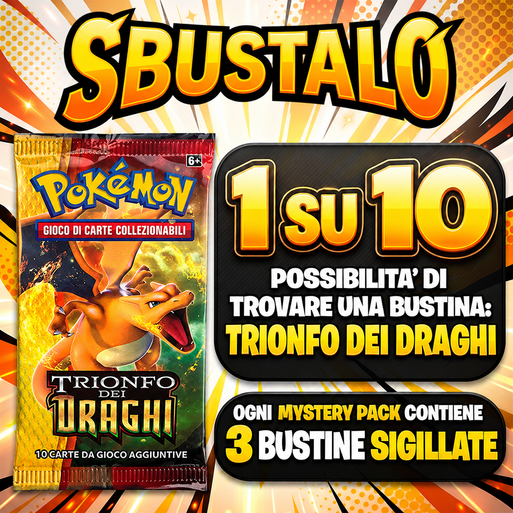 Mystery Pack Pokémon Sole e Luna Trionfo dei Draghi ITA | Sbustalo