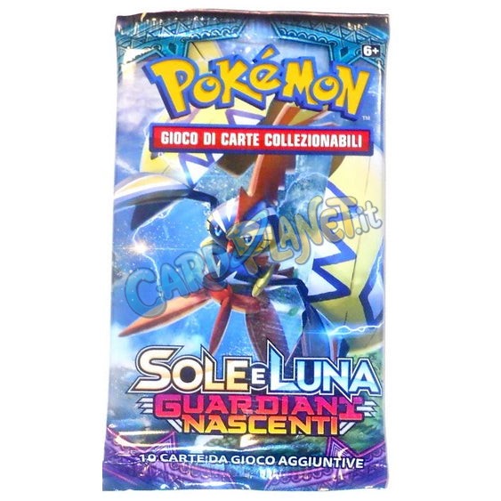 Bustina Pokémon Sole e Luna – Guardiani Nascenti 2017 – 10 Carte – ITA