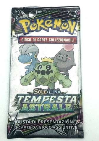 Bustina Pokémon Sole e Luna – Tempesta Astrale 2018 – Busta di Presentazione 3 Carte – ITA