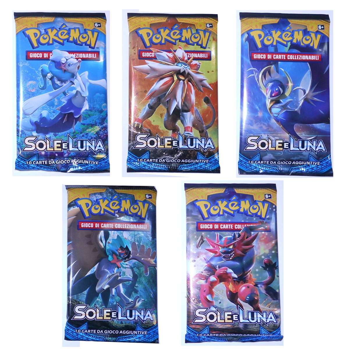Pokémon Sole e Luna 2017 – Bustina singola sigillata da 10 carte in italiano