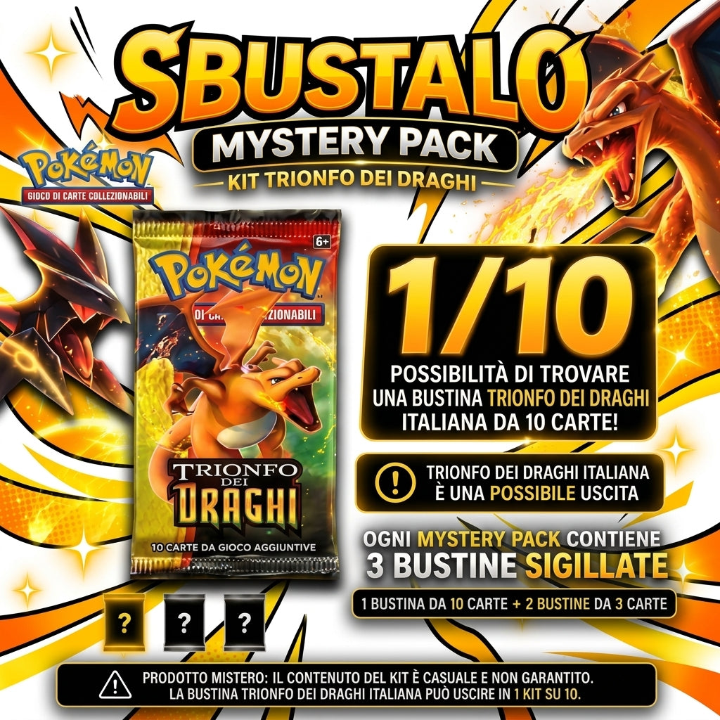 Mystery Pack Pokémon Sole e Luna Trionfo dei Draghi ITA | Sbustalo