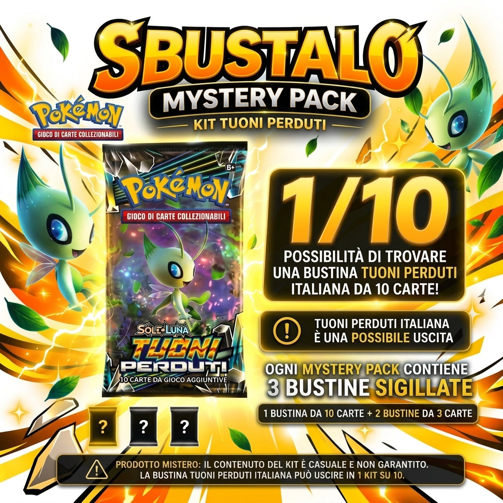 Mystery Pack Pokémon Sole e Luna Tuoni Perduti ITA | Sbustalo